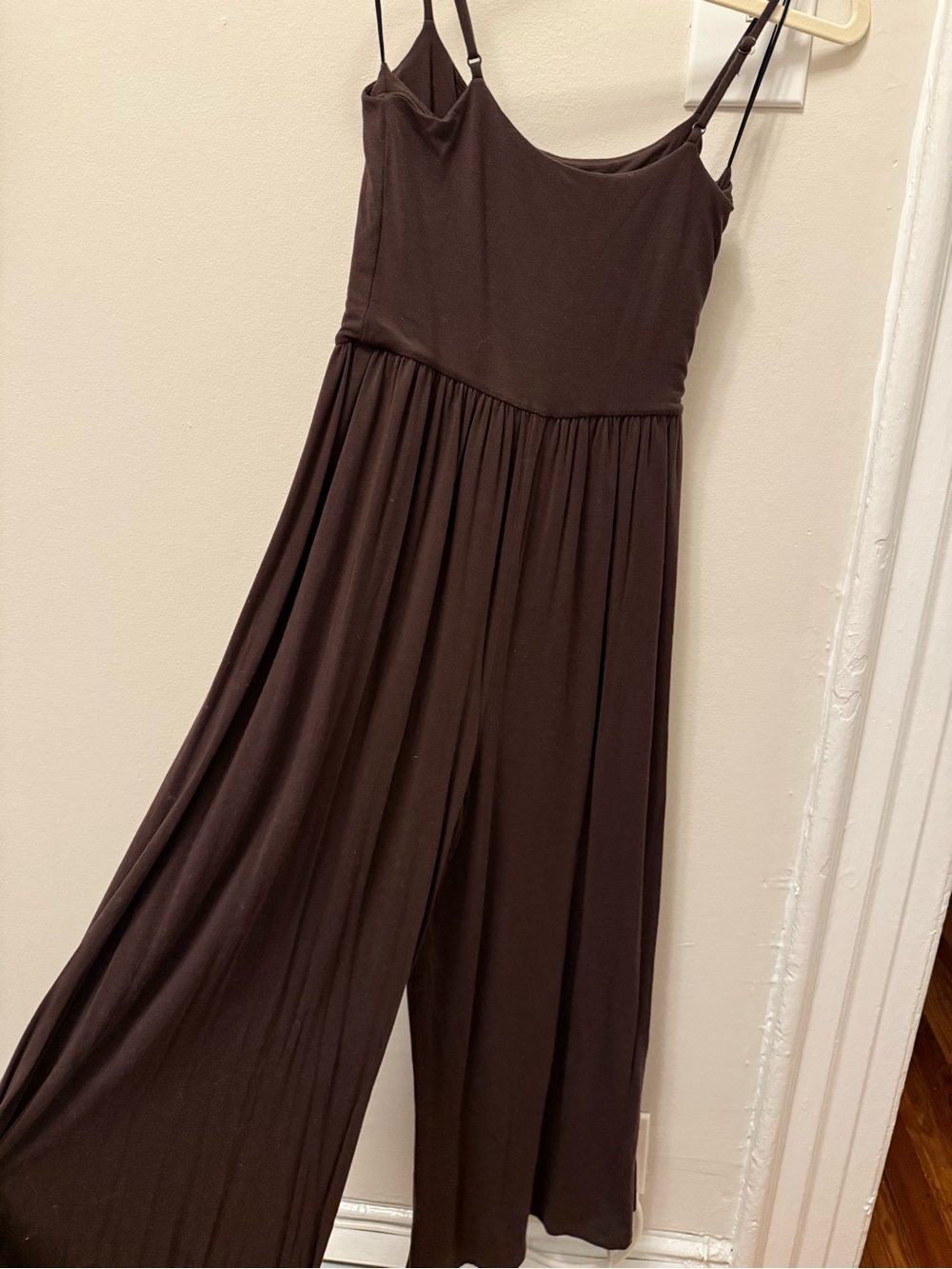Aritzia Wilfred Chocolate Brown Jumpsuit